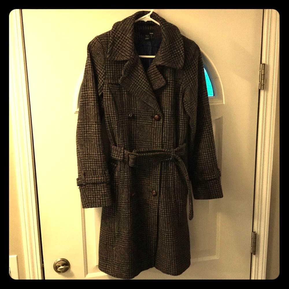 Houndstooth peacoat